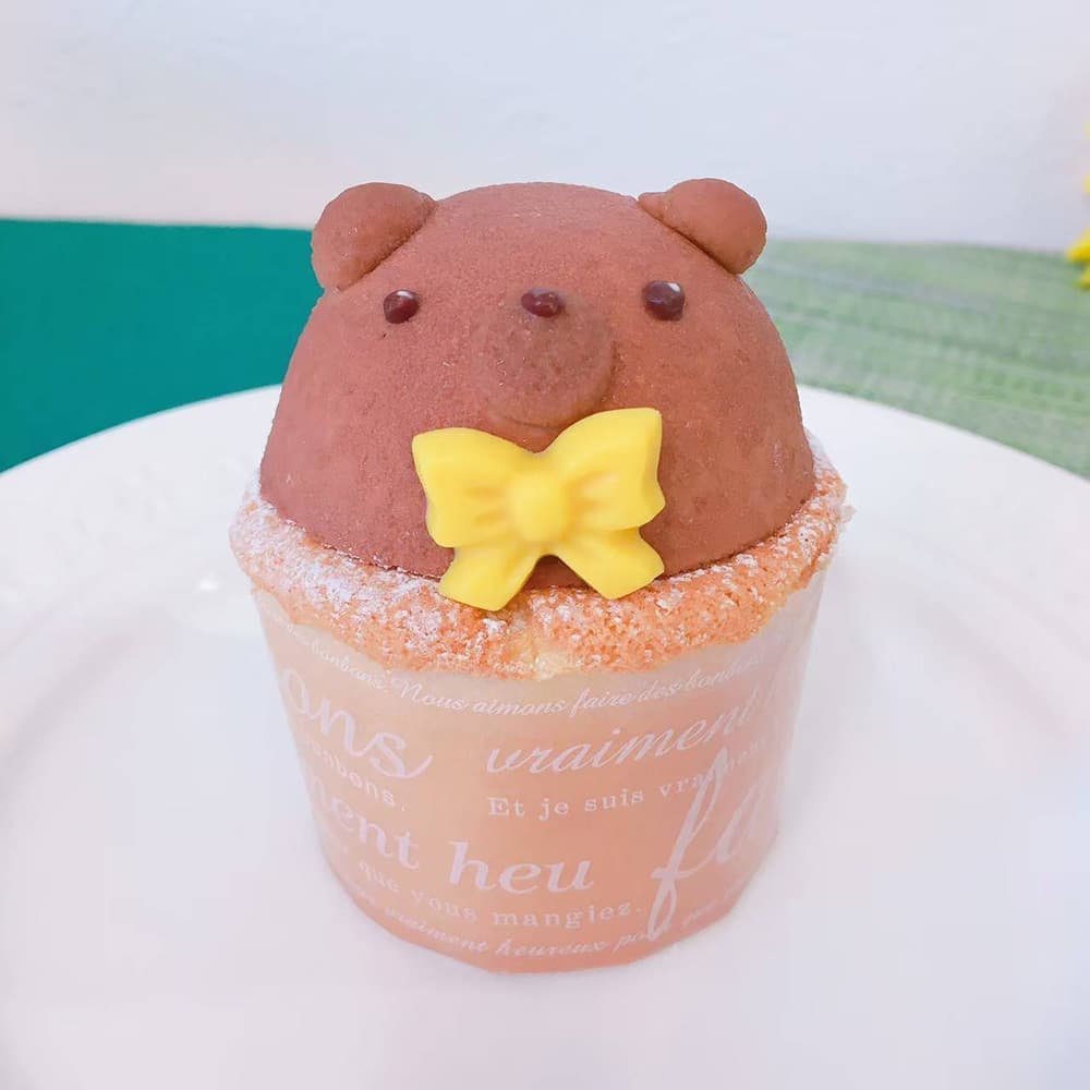 富士市ケーキ屋テテのミルクチョコくまのカップケーキ