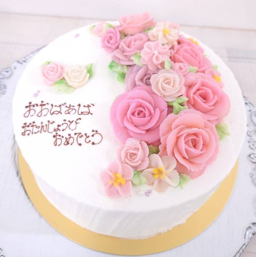 富士市かわいいケーキ屋さんテテのホールケーキ・ベーシックデザイン
