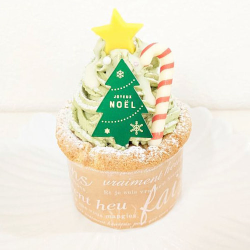 富士市かわいいケーキ屋さんテテのカップケーキ・抹茶クリーム
